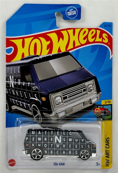 Hot Wheels 2023 - Collector # 016/250 - HW Art Cars 2/10 - 70s Van - D ...