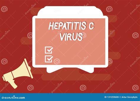 Muestra Del Texto Que Muestra El Virus De La Hepatitis C Agente