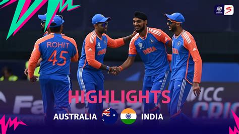 Australia V India Match Highlights Icc T20 World Cup Group 1