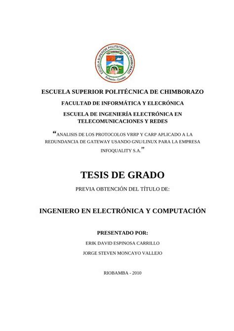 Pdf Tesis De Grado Dspace Espoch Edu Ecdspace Espoch Edu Ec