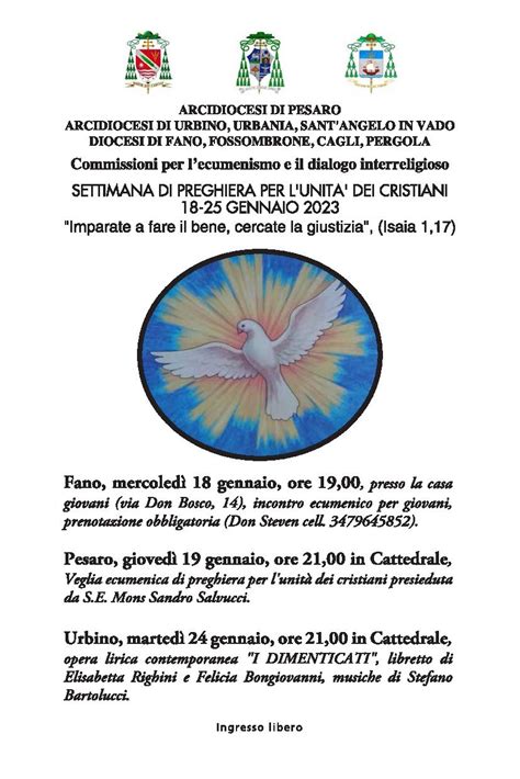 SETTIMANA PER LUNITA DEI CRISTIANI 18 25 GENNAIO 2023