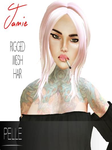 Second Life Marketplace Pelle Jamie Rigged Mesh Hair Pink