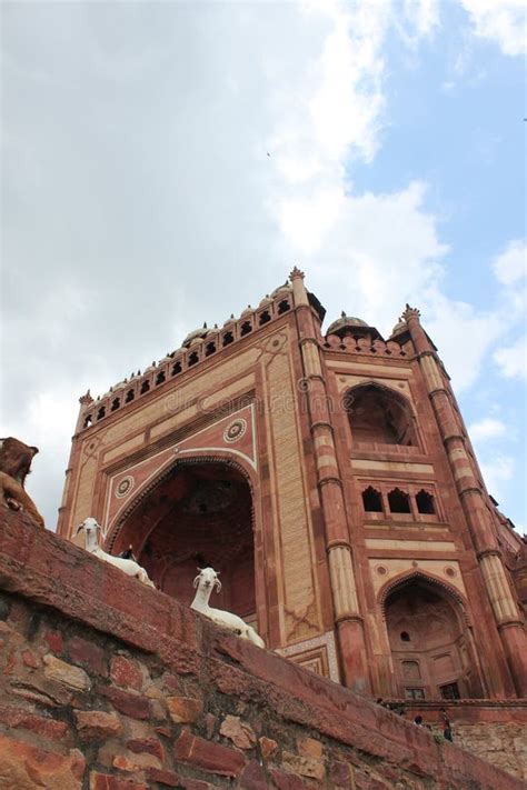 Fatehpur Sikri Interieurs Van Fort Dargah En Palace Redactionele