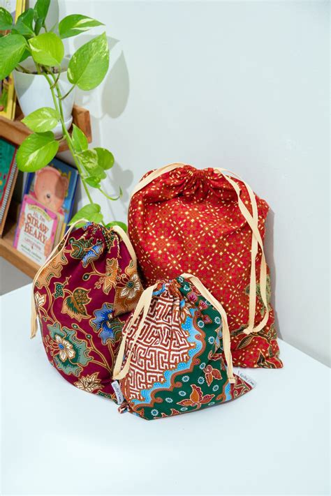 Batik Drawstring Pouches Dignitys Online Shop