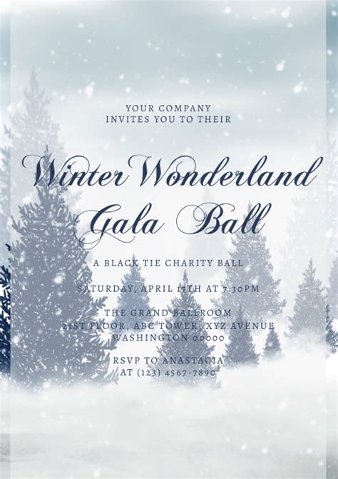 Winter Wonderland Invitation Template | PosterMyWall