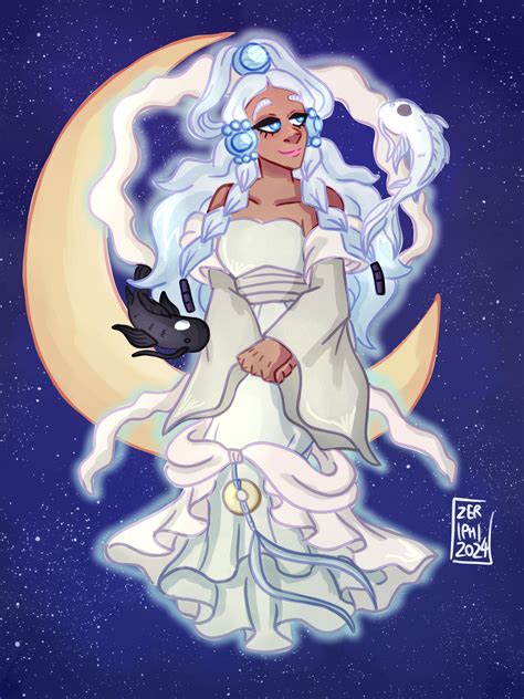 ATLA: Moon spirit Yue by Zeriphi on DeviantArt