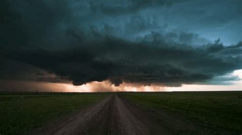 peaceful sunset storm scene vivid lightning stock footage video