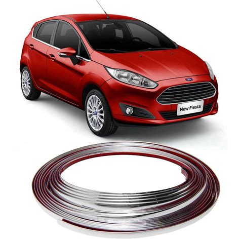 Kit Aplique Friso Cromado Grade New Fiesta 2014 2015 2016 Ferkautoparts