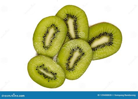 Fruta De Quivi No Fundo Branco Foto de Stock Imagem de chinês kiwis