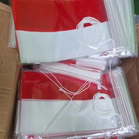 Jual Bendera Plastik Merah Putih Bendera Mini Bendera Dekorasi