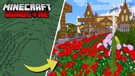 I Transformed This Plains Biome Into A Garden In Minecraft