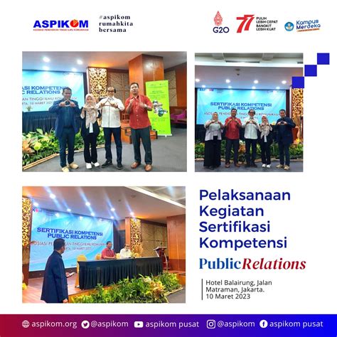 ASPIKOM Pusat Gelar Sertifikasi Kompetensi Public Relations ASPIKOM