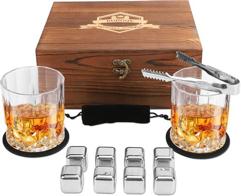 Exreizst Juego De Vasos Para Whisky De Regalo Con Vasos Para Whiskey