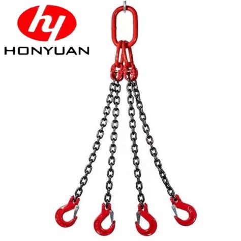 Adjustable G Lifting Chain Sling With Masterlink With Clevis Hook On