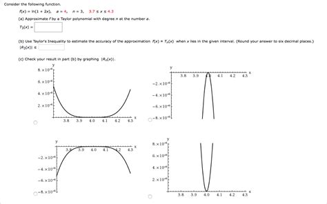 Solved Consider The Following Function Rx Ln X A Chegg