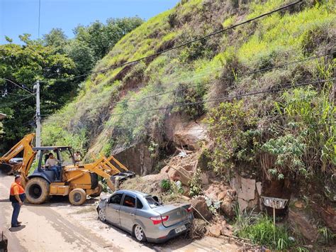 Chuva Forte Causa Deslizamento De Terra E Atinge Carro Em Itatiaia Sul Do Rio E Costa Verde G1