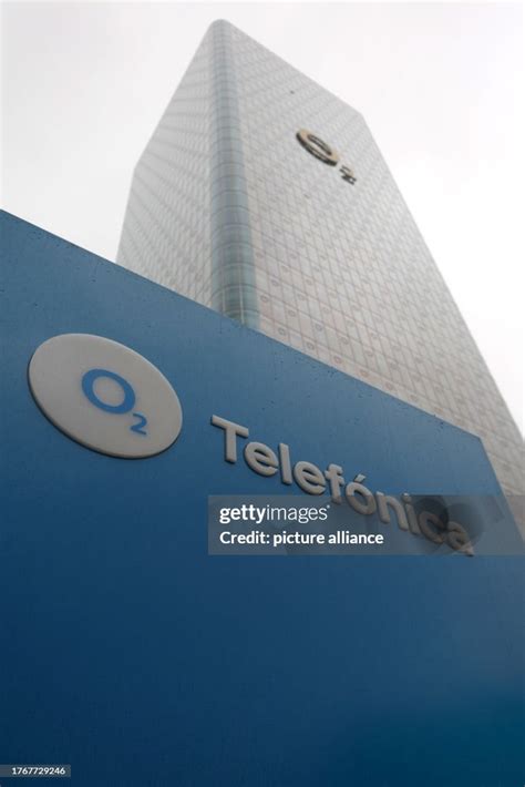 The logo of telecommunications provider Telefonica can be seen on a ...