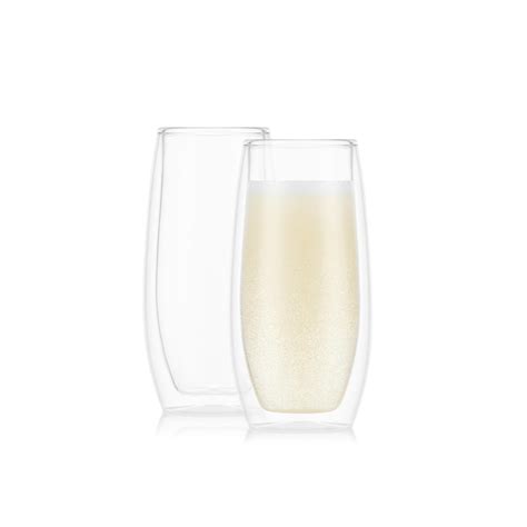 Snapklik SKÅL Double Wall Champagne Glass 2 Pc Set