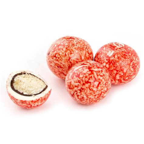 Strawberry & Creme Chocolate Malted Milk Balls • Oh! Nuts®