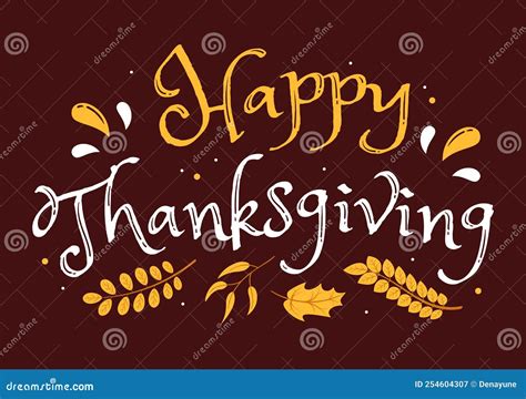 Happy Thanksgiving Celebration Template Hand Drawn Cartoon Flat