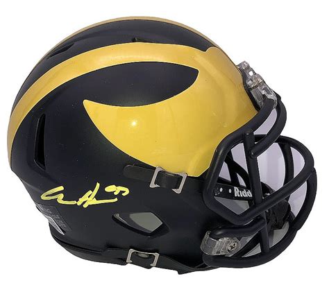 Autographed Michigan Wolverines Mini Helmets Signed Mini Helmets