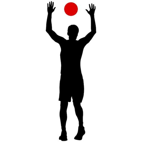 Premium Vector | Silhouette of a basketball player on a white background