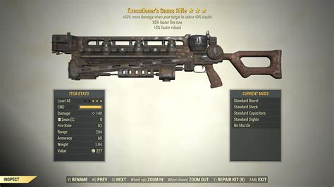 3* Executioner's GAUSS RIFLE 25% Faster Fire Rate [Faster Reload ...