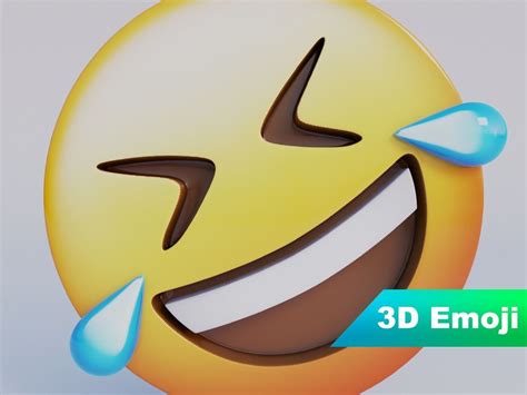 3d Model Rolling On The Floor Laughing 3d Emoji Vr Ar Low Poly