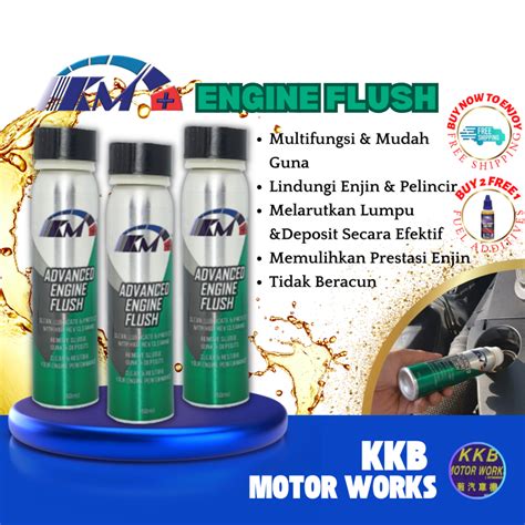 Km Advanced Engine Flush 150ml Easy Use Engine Treatment Engine