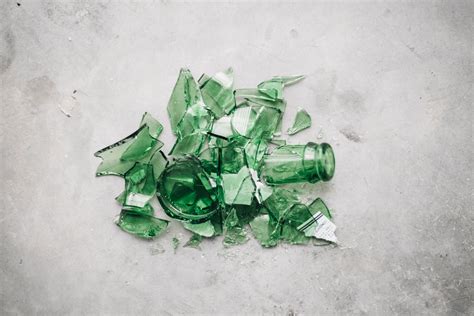 Broken Bottle Glass Green 6016x4016 Wallpaper