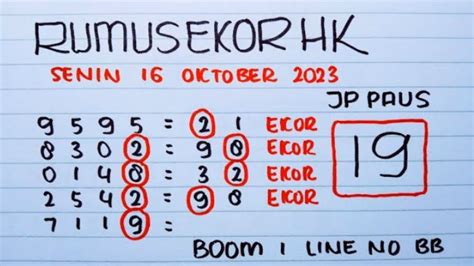 PREDIKSI HK 16 OKTOBER 2023 BOCORAN TOGEL HONGKONG MALAM INI RUMUS