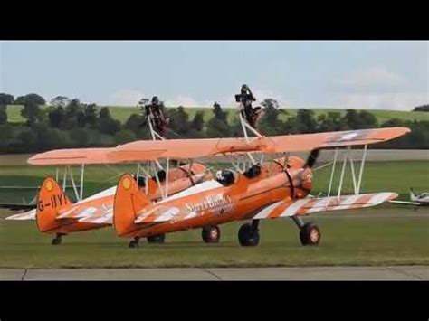 AeroSuperBatics Wingwalkers Display At Duxford Air Festival 2019 YouTube