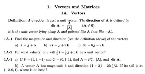 direction   vector rlinearalgebra
