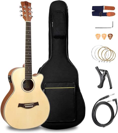 Vangoa Acoustic Guitar 36 Inch 2 Band EQ Cutaway Electro Acoustic