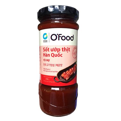 Sốt Ướp Thịt Hàn Quốc Vị Cay O'food 240 Gram – dovumart