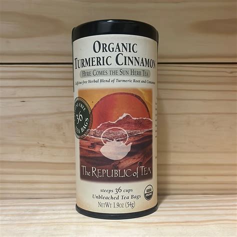 Organic Turmeric Cinnamon Tea Bags One Life Natural Market Nc