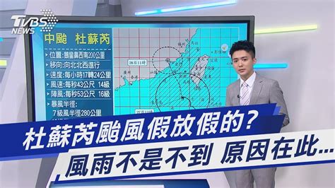 杜蘇芮颱風假放假的 風雨不是不到 原因在此 ｜tvbs新聞 Tvbsnews01 Youtube