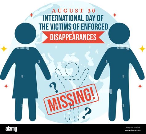 International Day Of The Victims Of Enforced Disappearances Vector Illustration On August 30