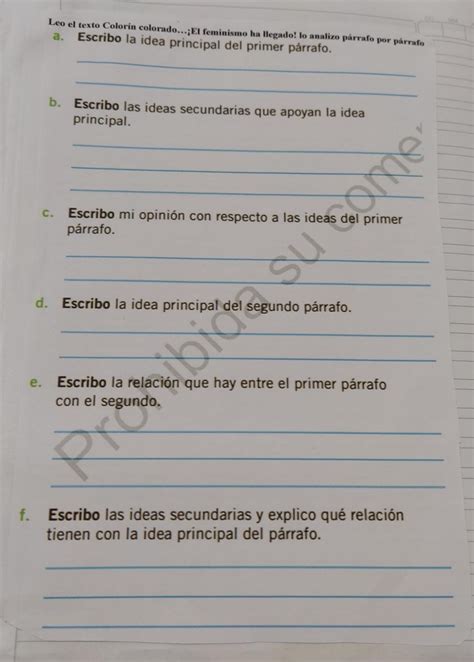 escribo mi opinión con respecto a las ideas del primer párrafo