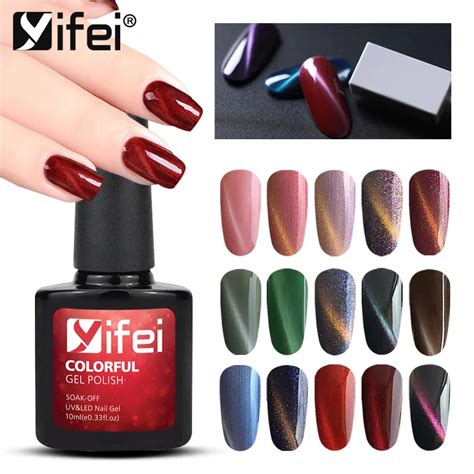 Yifei Gel Nail Polish Magnetic Gel Magnet Cat Eye Nails Gel Polish Soak