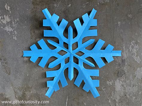 How To Make A Six Sided Paper Snowflake T Of Curiosity