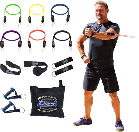 Bodylastics Stackable 14 Pcs MAX XT Resistance Bands Sets This