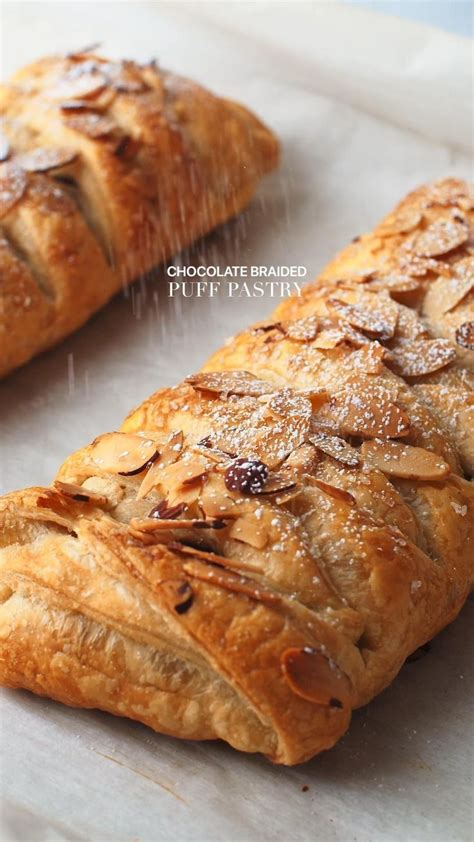 Chocolate Almond Puff Pastry Braid Sweet Buttery Extra Flaky Don