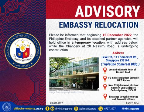 November 2022 Embassy Of The Philippines In Singapore