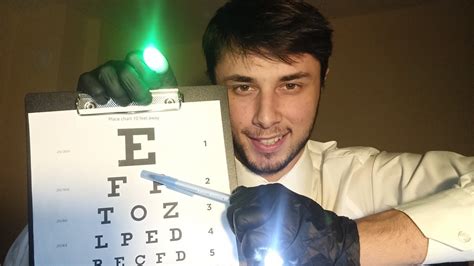 ASMR Fast Paced Eye Exam RP With Dr Kenshi YouTube