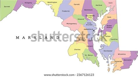 1,519 Map Maryland Counties Images, Stock Photos, and Vectors ...