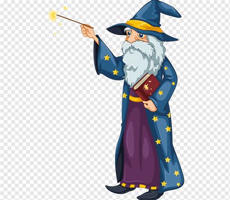 Magician Wand Illustration Cute Witches Cartoon Fictional Character