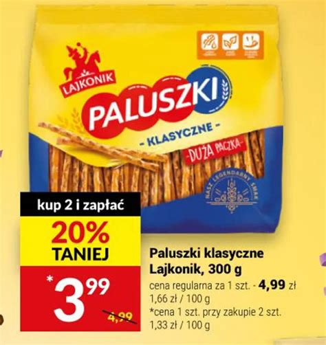 Promocja Lajkonik Paluszki Klasyczne G W Tw J Market