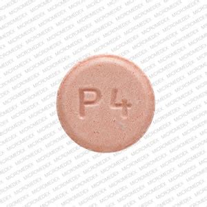 Pill Finder P4 Peach Round Medicine