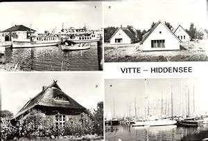 Ansichtskarte Postkarte Vitte Insel Hiddensee Hafen Feriendorf Der